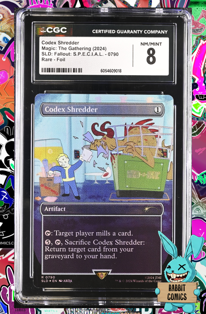 2024 MTG Secret Lair Fallout Foil #790 Codex Shredder - NM, Borderless Alternate Art