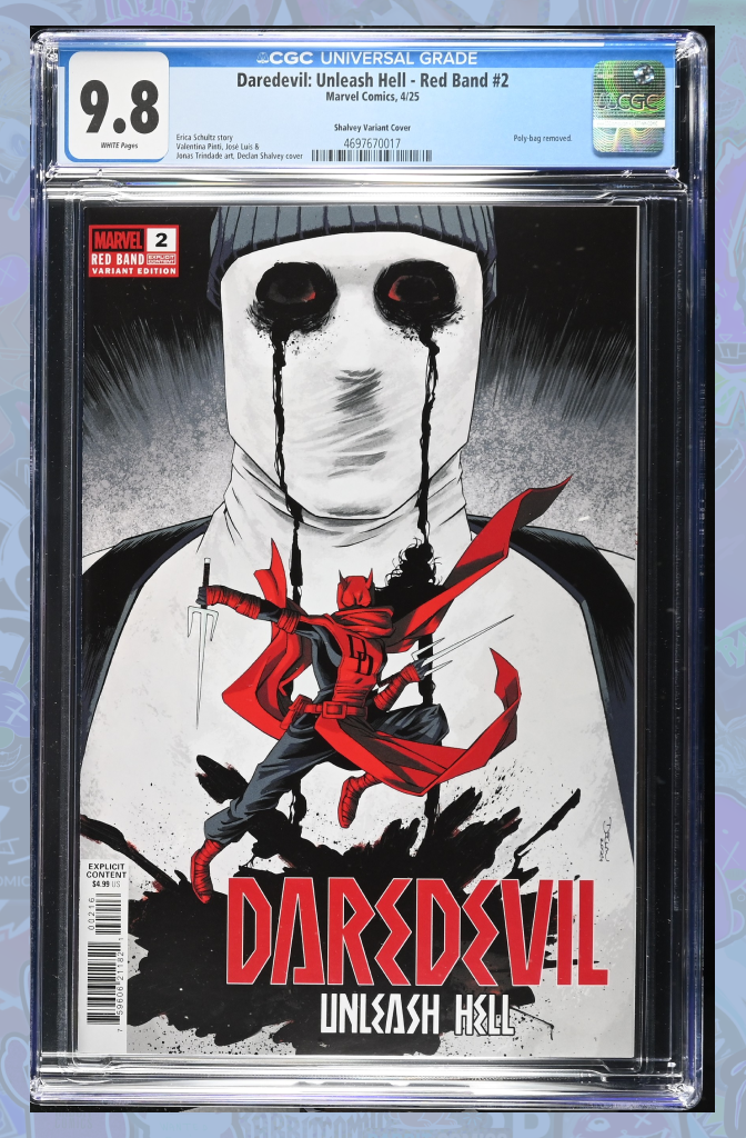 Daredevil Unleash Hell Red Band #2 (Of 5) | 1:25 Ratio Variant | CGC 9 ...