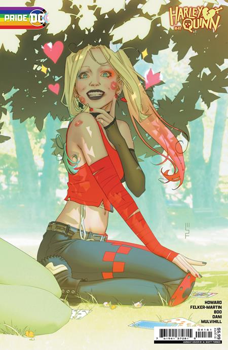 HARLEY QUINN #41 |  CVR D W SCOTT FORBES DC PRIDE 2024 CARD STOCK VARIANT