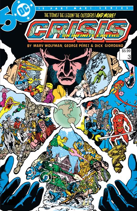 CRISIS ON INFINITE EARTHS #3 (OF 12) | FACSIMILE EDITION CVR B GEORGE PEREZ FOIL VARAINT