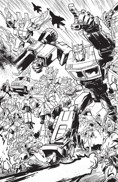 TRANSFORMERS #9 |  CVR G B&W JASON HOWARD CONNECTING EU ANNIVERSARY VAR | PREORDER