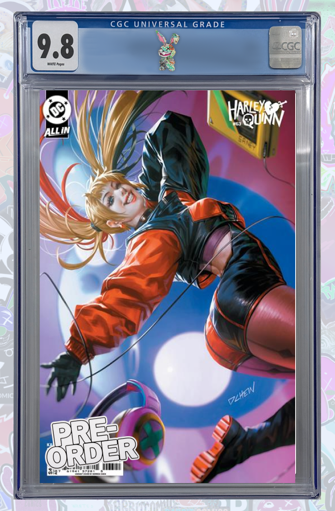HARLEY QUINN #63 CVR D DERRICK CHEW CARD STOCK VAR | CGC 9.8 | PREORDER