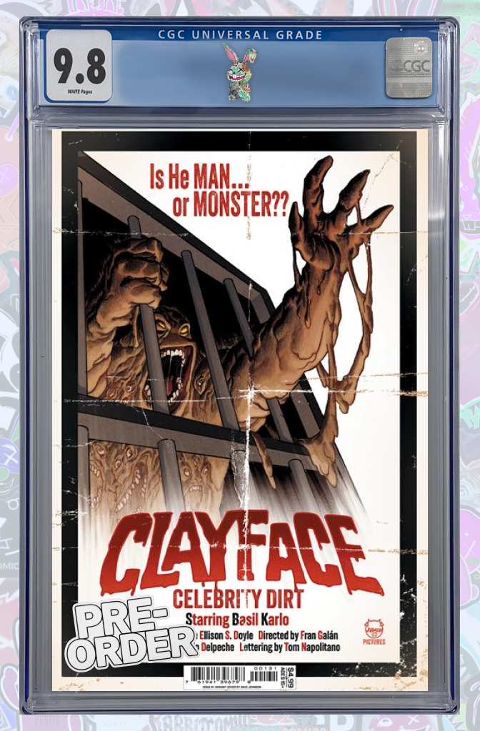 CLAYFACE CELEBRITY DIRT #1 CVR C DAVE JOHNSON VAR | CGC 9.8 | PREORDER