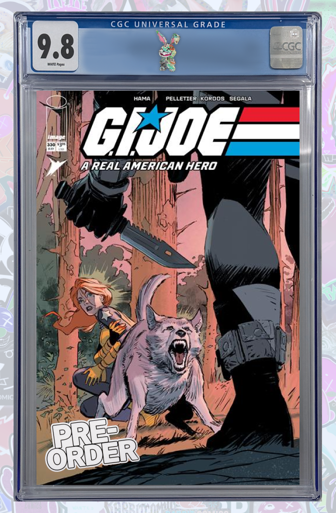 GI JOE A REAL AMERICAN HERO #330 CVR 1ST PRINT | 1ST APP LAURA CROFT | CGC 9.8 | PREORDER