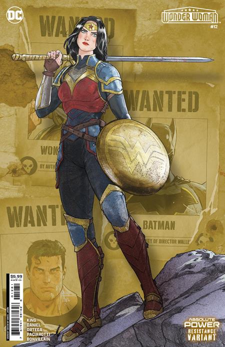 WONDER WOMAN #12 | CVR E MIKEL JANIN RESISTANCE CARD STOCK VAR (ABSOLUTE POWER)