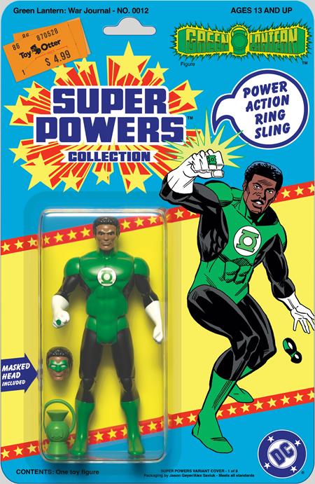 GREEN LANTERN WAR JOURNAL #12 | CVR C JASON GEYER & ALEX SAVIUK DC SUPER POWERS CARD STOCK VAR