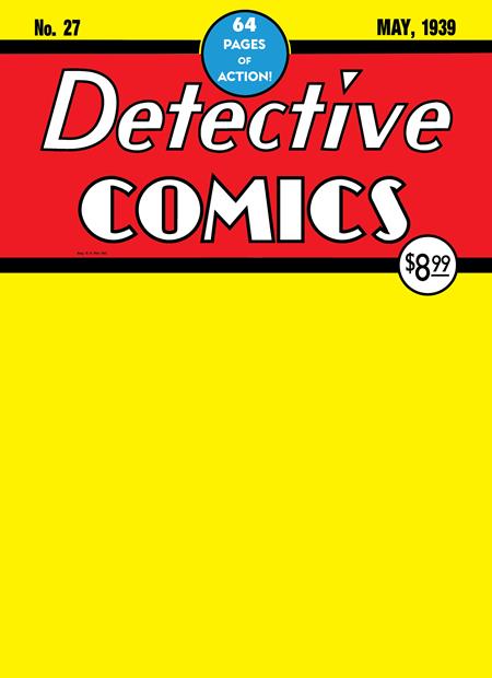 BATMAN DAY 2024 - DETECTIVE COMICS #27 |  FACSIMILE EDITION CVR B BLANK VARIANT