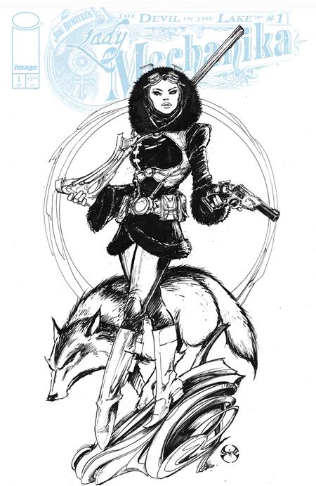 LADY MECHANIKA THE DEVIL IN THE LAKE #1 (OF 4) | CVR C INC 1:10 JOE BENITEZ B&W VARIANT