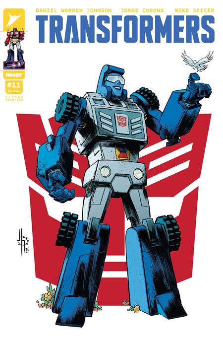 TRANSFORMERS #11 Second Printing | Cvr B Jason Howard Autobot Var