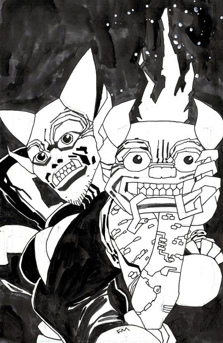 LUCKY DEVILS #1 (OF 9) | CVR E INC 1:50 FRANK MILLER FOIL RAW ART SCAN VIRGIN VAR