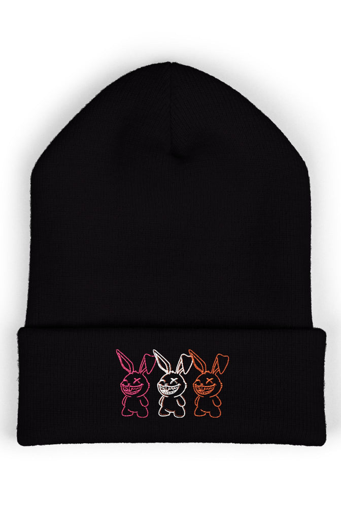 Variant the Rabbit Embroidered Classic Cuffed Beanie