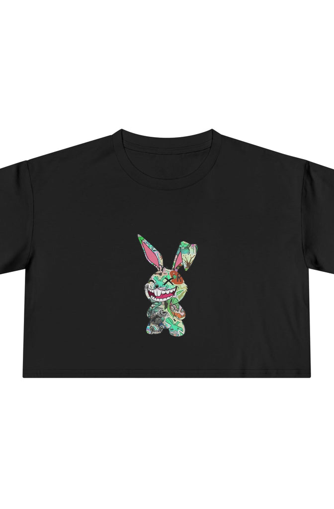 Variant the Rabbit Sticker Bomb Crop Top Tee
