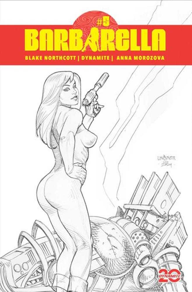 Barbarella #5 (Of 5) | Cover G 1:10 Ratio Joseph Micheal Linsner Line Art Variant