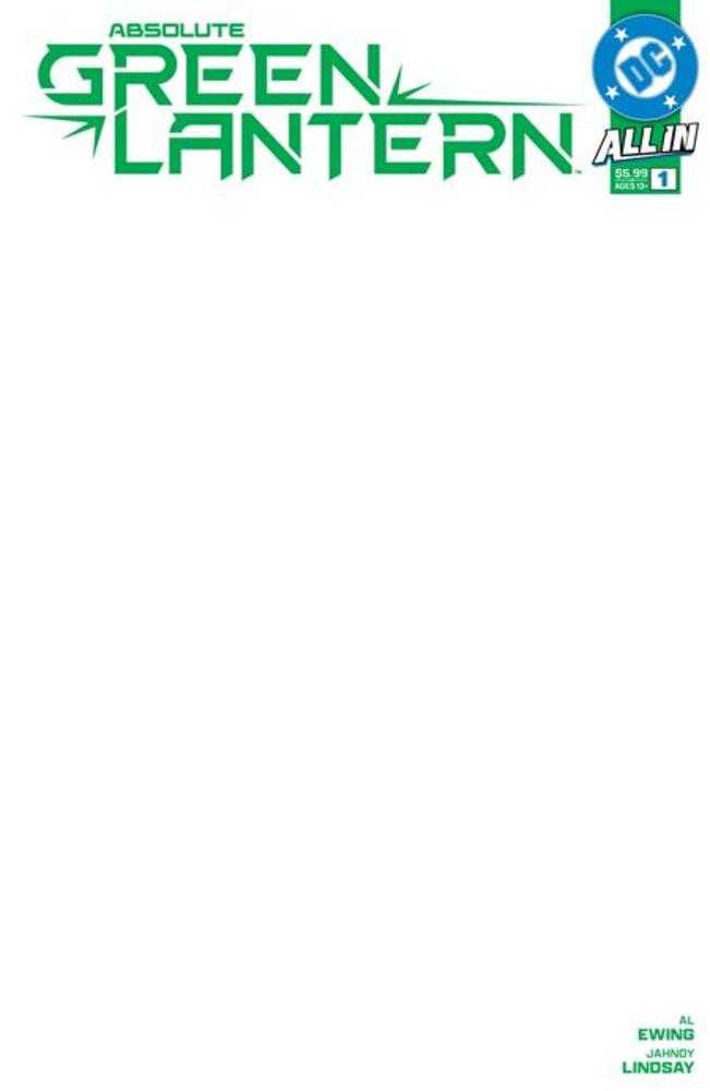 Absolute Green Lantern #1 | Cover H Blank Card Stock Variant