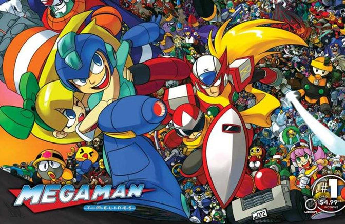 Mega Man Timelines #1 (One Shot) | Cover D Inc 1:5 Andrew Dickman Wraparound Variant