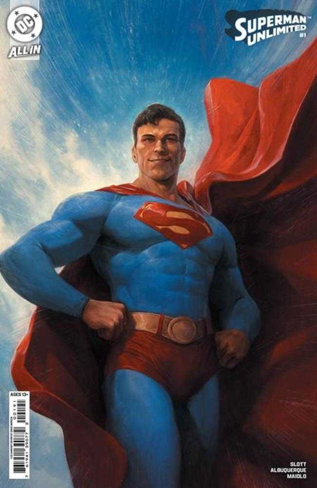 Superman Unlimited #1 | Cover J 1:25 Ratio Dave Rapoza Card Stock Variant