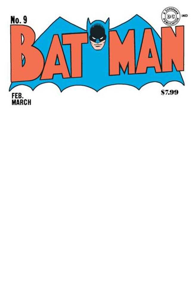 Batman #9 | Facsimile Edition Cover C Blank Card Stock Variant | PREORDER