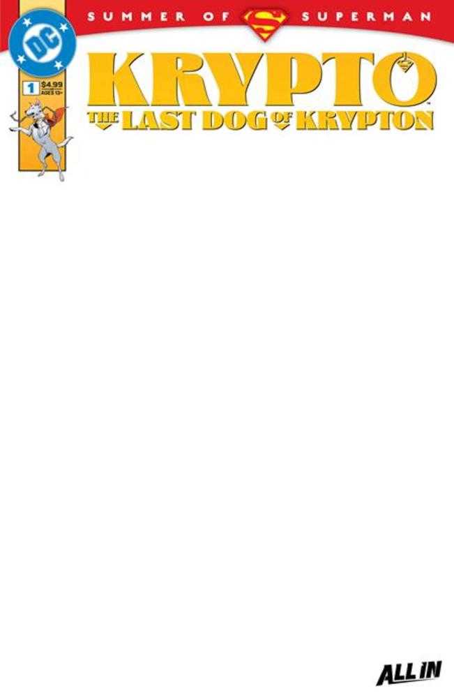 Krypto The Last Dog Of Krypton #1 (Of 5) | Cover D Blank Card Stock Variant