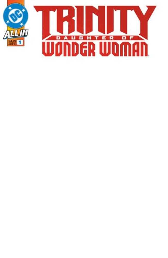Trinity Daughter Of Wonder Woman #1 (Of 6) | Cover F Blank Card Stock Variant