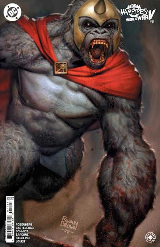 DC vs Vampires World War V #11 (Of 12) | Cover B Ryan Brown Card Stock Variant