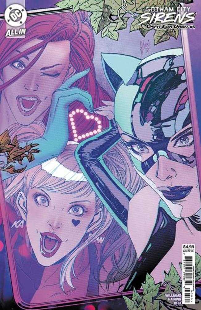 Gotham City Sirens Unfit For Orbit #5 (Of 5) | Cover C Guillem March Connecting Card Stock Variant