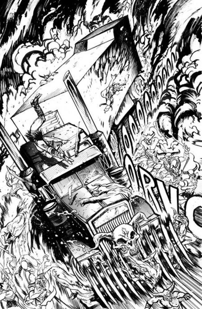 Big Rig #1 | Cover H 1:25 Ratio Daniel Warren Johnson Bw Variant