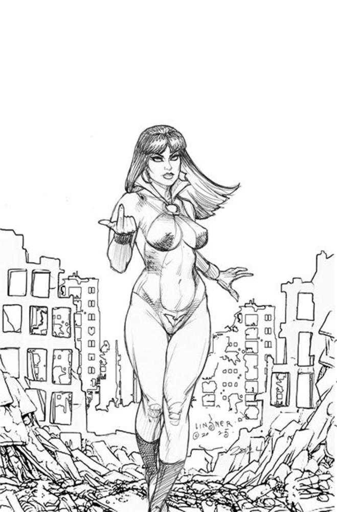 Vampirella Armageddon #3 Cover J Inc 1:15 Joseph Michael Linsner Line Art Full Art Variant