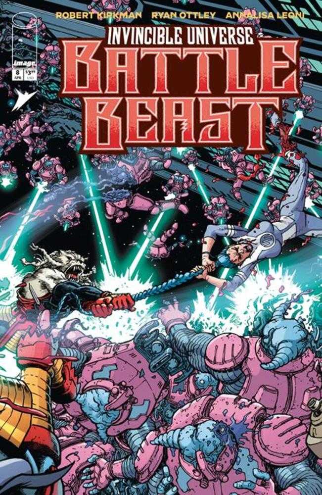 Invincible Universe Battle Beast #8 Cover C 1:10 Ratio Chris Burnham & Brian Reber Variant