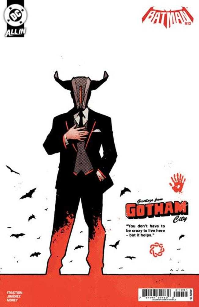 Batman #10 Cover F 1:25 Ratio David Aja Card Stock Variant