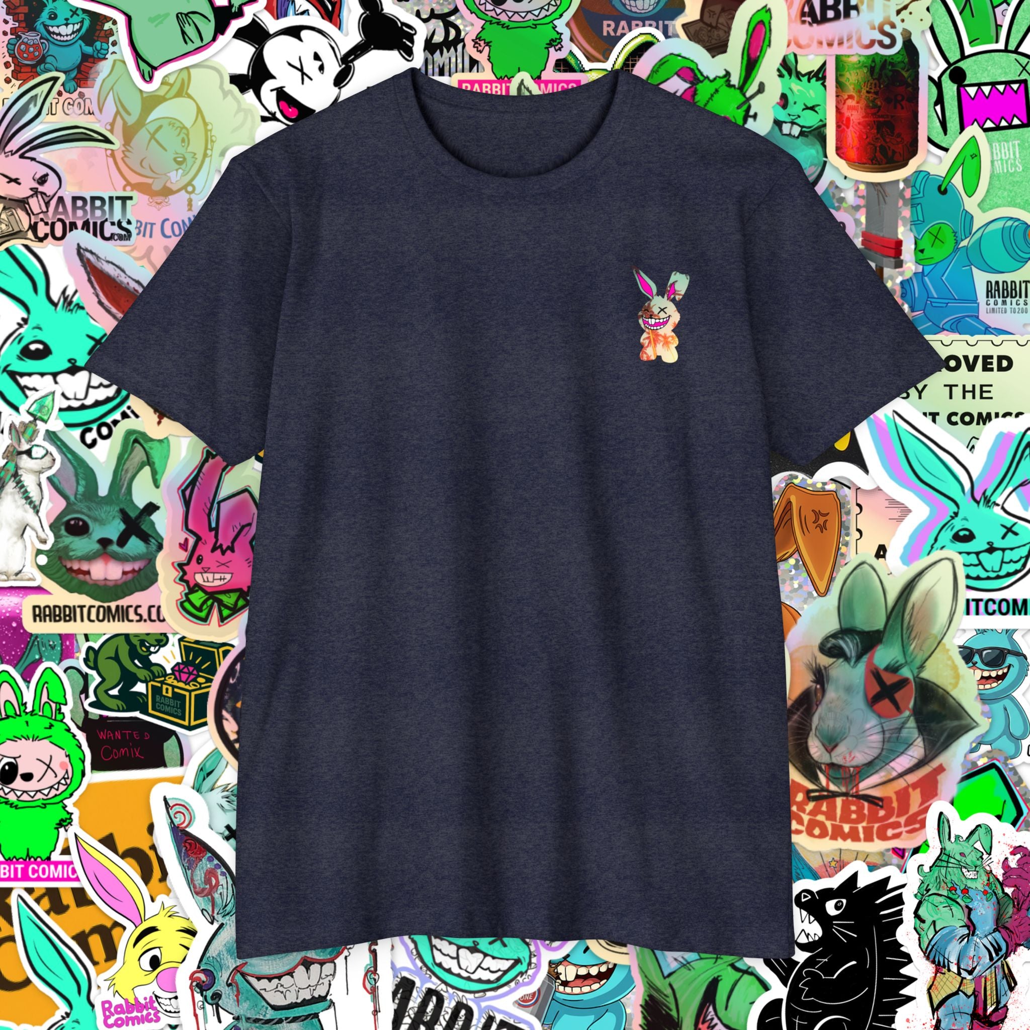 Summer of the Rabbit: Static Sunset T-Shirt – Rabbit Comics