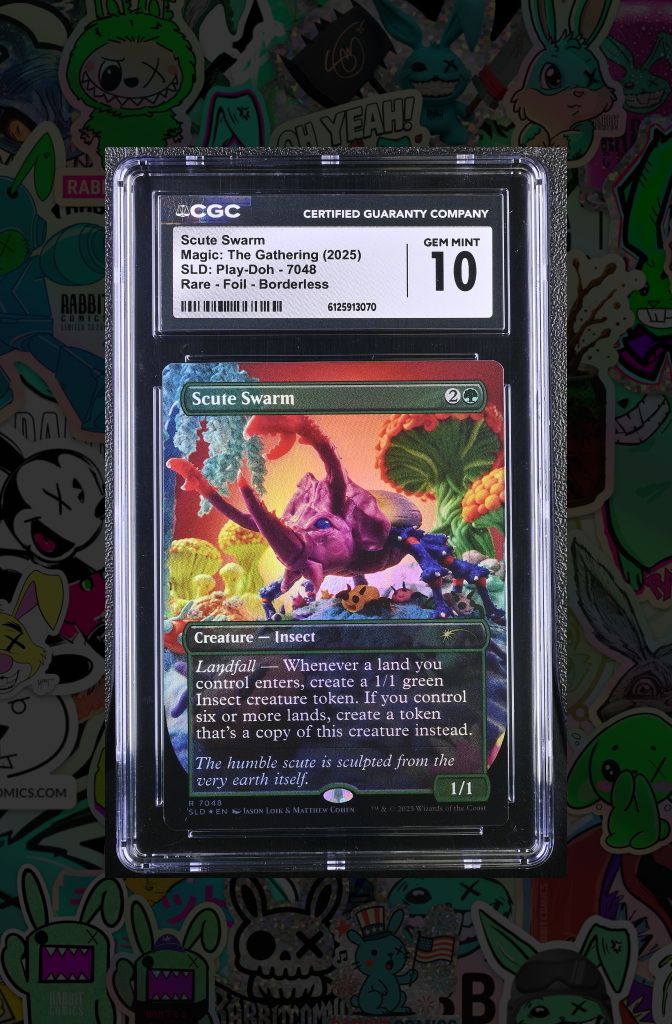 Scute Swarm | MTG Secret Lair 7048 | Rare Foil Borderless | CGC 10