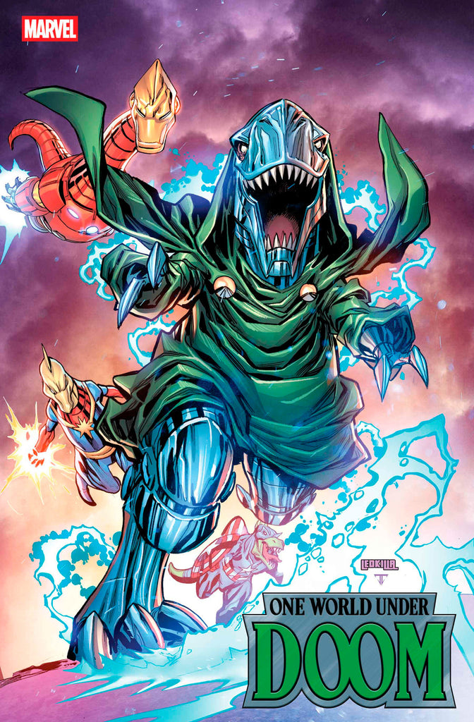 One World Under Doom #5 | Ken Lashley Doomasaur Variant