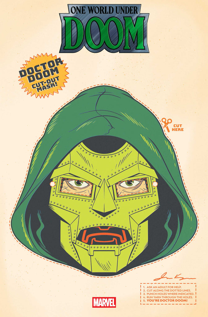 One World Under Doom #7 Retro Halloween Mask Variant | PREORDER