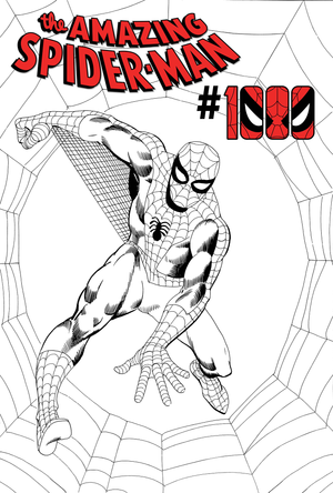 AMAZING SPIDER-MAN #1000 STEVE DITKO B&W 1:50 RATIO VARIANT