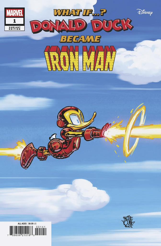 Marvel & Disney: What If...? Donald Duck Became Iron Man #1 | Skottie Young Variant
