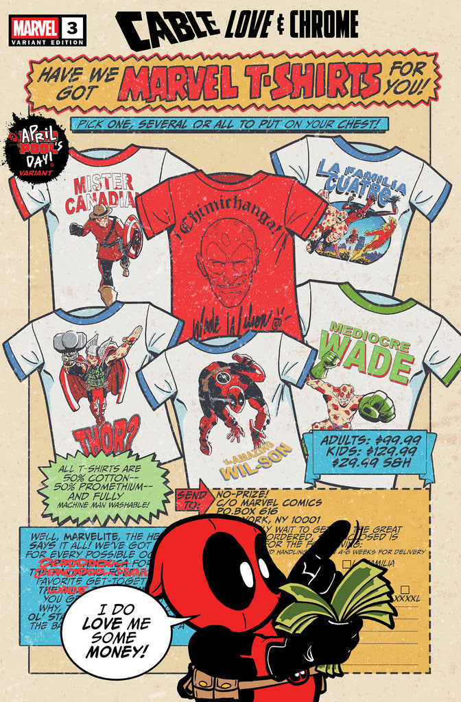 Cable: Love And Chrome #3 | Matthew Waite April Pool'S Day Variant