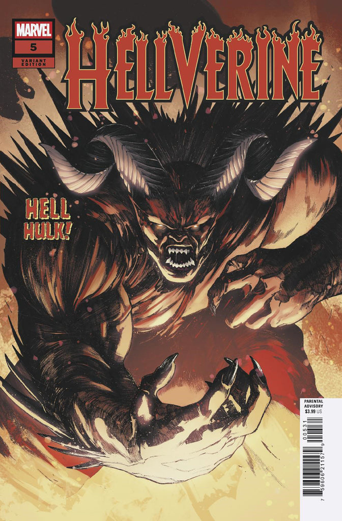 Hellverine #5 | Alessandro Cappuccio Hell Hulk Variant