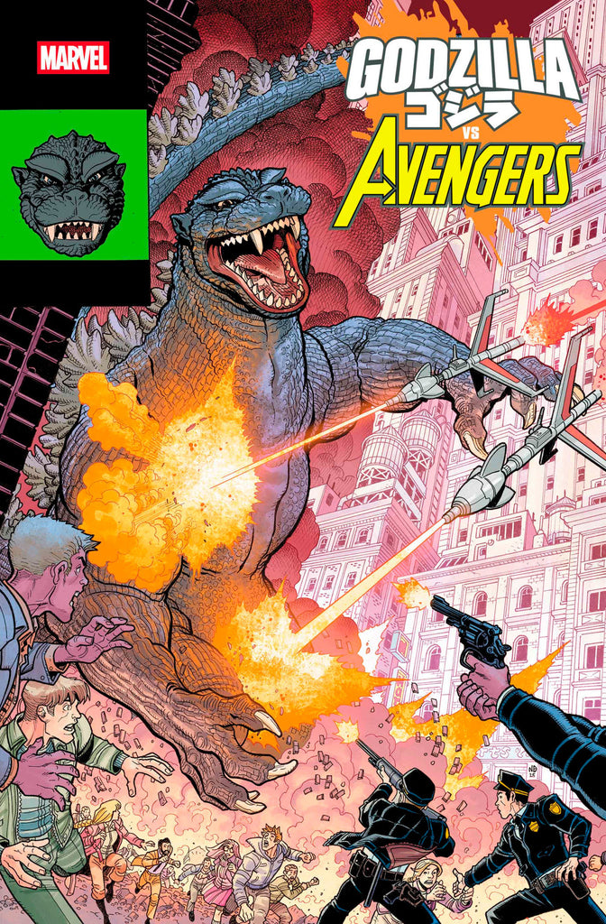 Godzilla vs Avengers #1 | Nick Bradshaw Monster Homage Variant