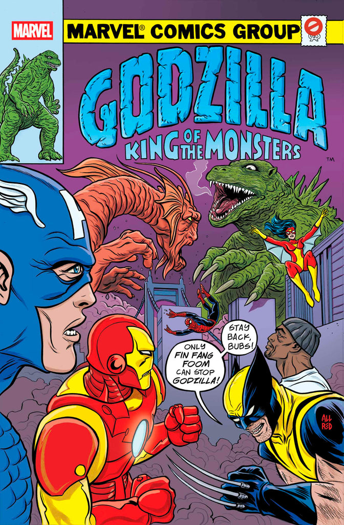 Godzilla vs Avengers #1 | Allred King Of Monsters Homage Variant