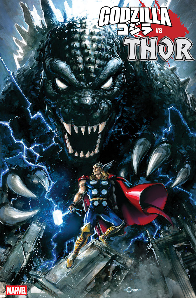 Godzilla vs. Thor #1 | Clayton Crain 1:25 Ratio Variant