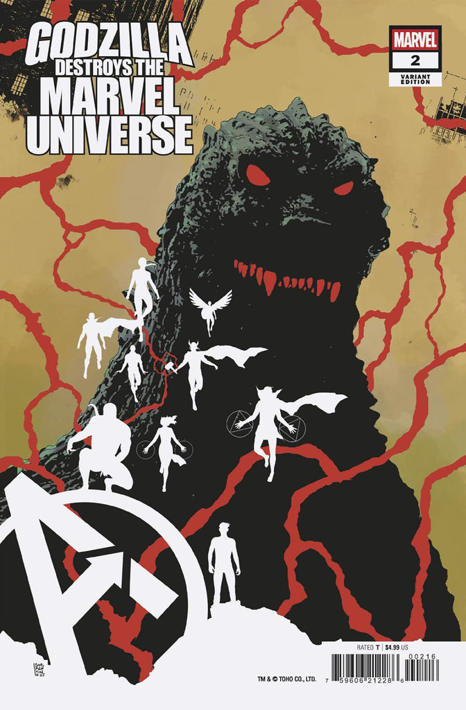 Godzilla Destroys The Marvel Universe #2 Andrea Sorrentino Variant | PREORDER