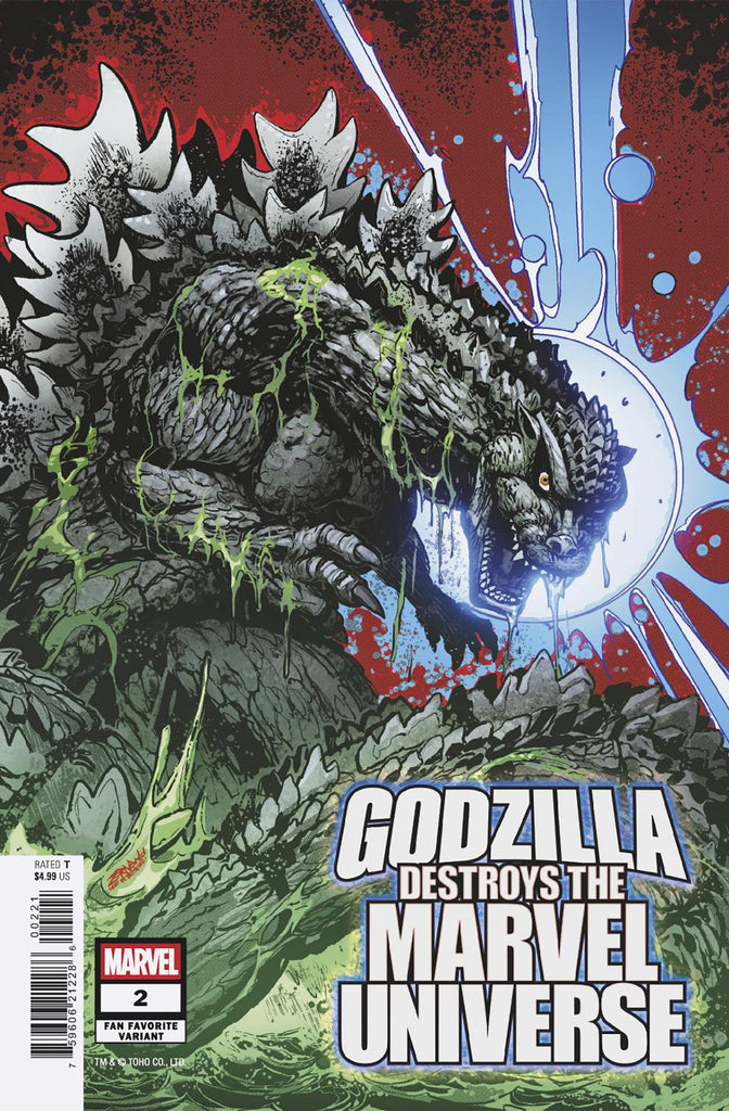 Godzilla Destroys The Marvel Universe #2 Jeff Zornow Fan Favorite Variant | PREORDER