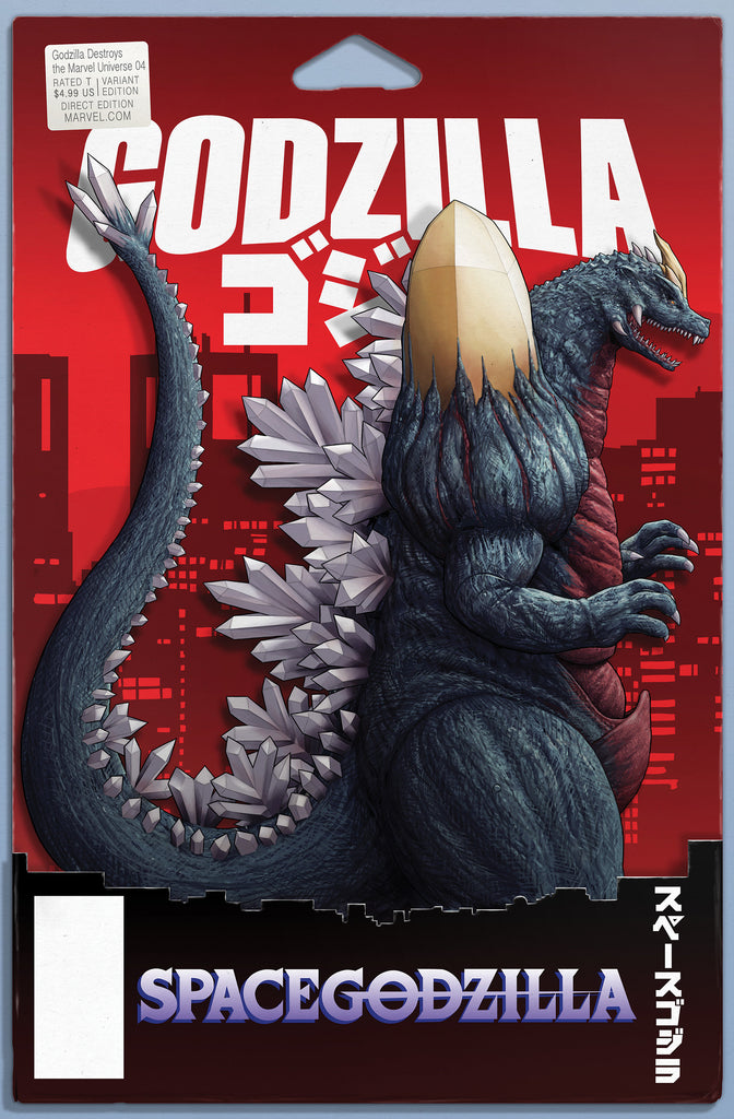 Godzilla Destroys The Marvel Universe #4 John Tyler Christopher Action Figure Variant