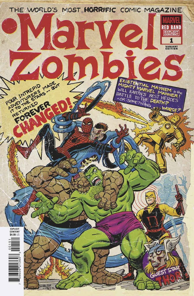 Marvel Zombies: Red Band #1 Scott Koblish Retro Zombie Variant [Polybagged] | PREORDER