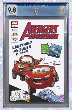 AVENGERS: ARMAGEDDON #4 PERALTA PIXAR 40TH | CGC 9.8 | PREORDER