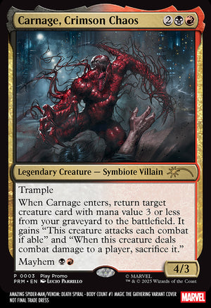 Amazing Spider-Man/Venom: Death Spiral Body Count #1 Lucio Parrillo Magic: The Gathering Variant [Ds]