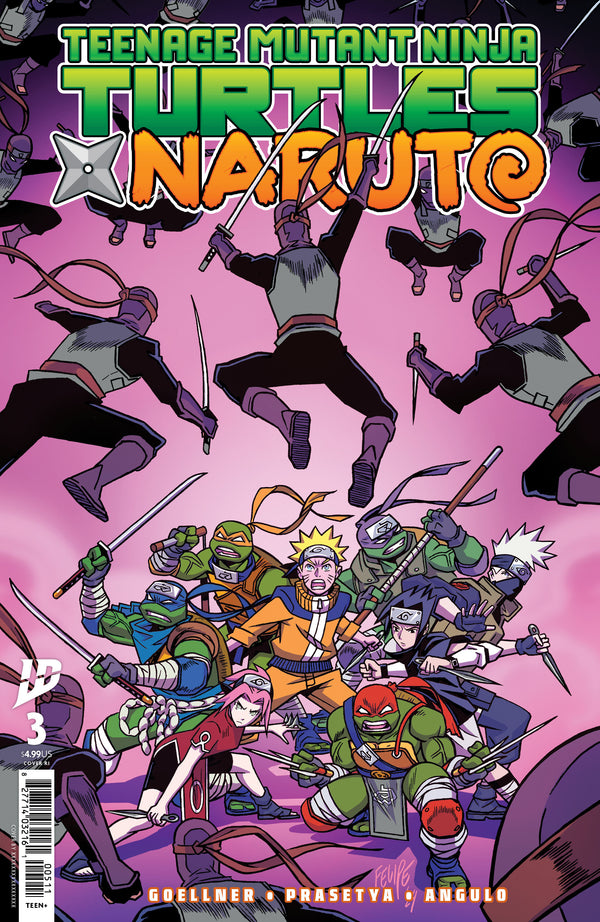 Teenage Mutant Ninja Turtles X Naruto #3 | Variant Ri 1:25 Ratio (Smith)| PREORDER