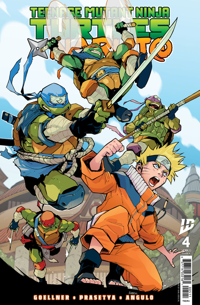 Teenage Mutant Ninja Turtles X Naruto #4 | Variant D (Kerschl)