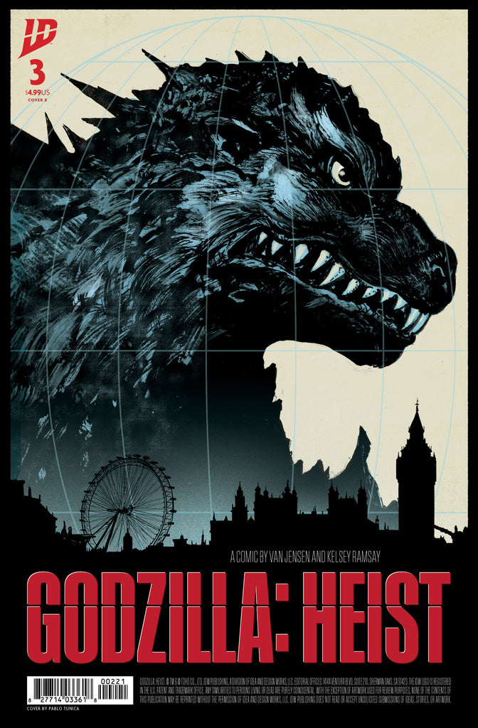 Godzilla: Heist #3 | Variant B (Tunica Movie Poster Variant)