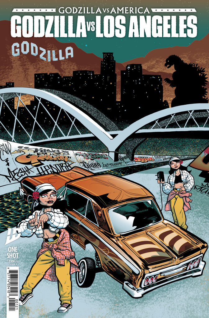 Godzilla vs America Los Angeles #1 | Cover B Gonzo